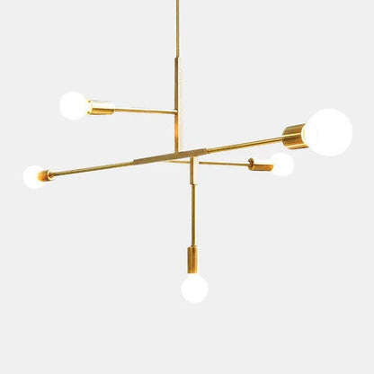 5 Bulbs Linear Branch Chandelier