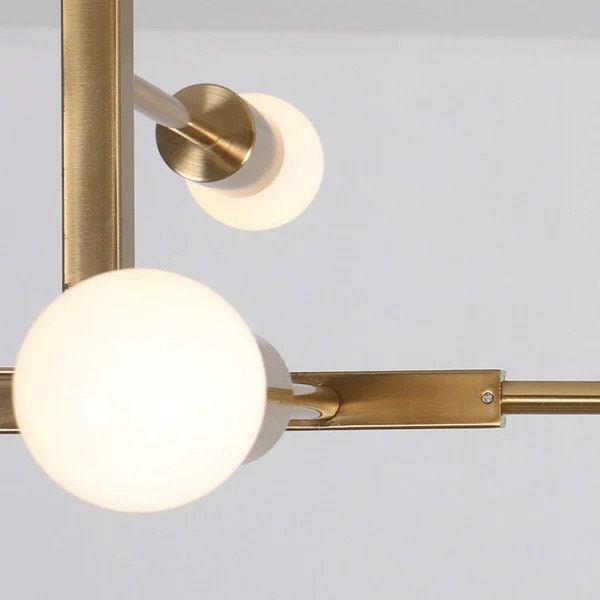 5 Bulbs Linear Branch Chandelier