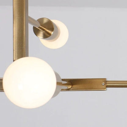 5 Bulbs Linear Branch Chandelier