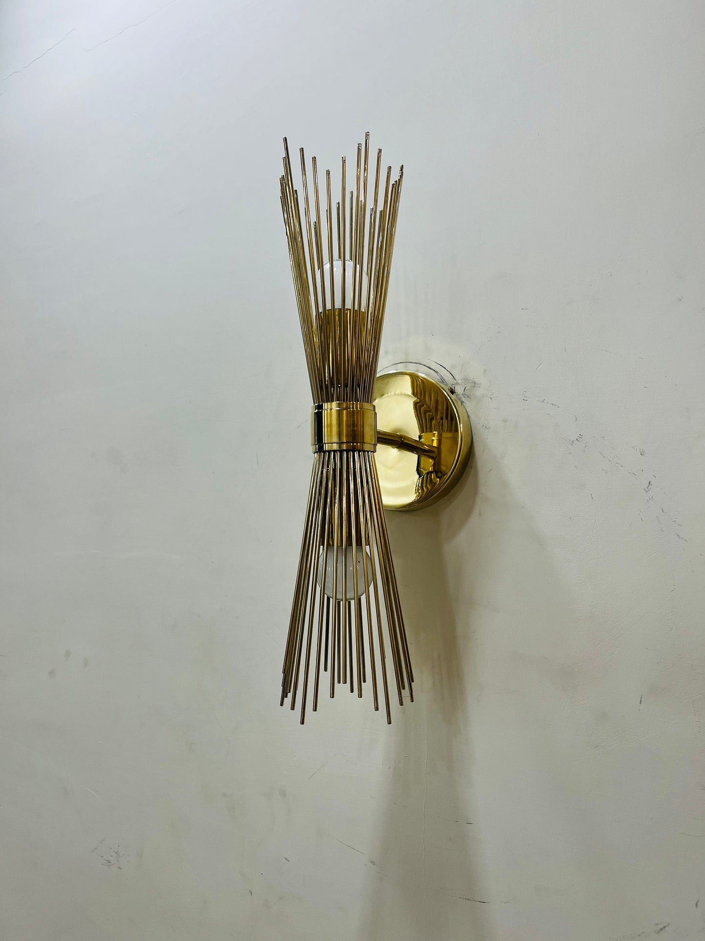 Handmade Brass Sputnik Wall Scone