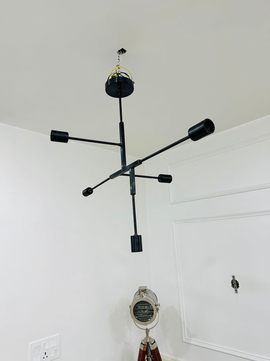 5 Arm Modern Brass Sputnik Chandelier