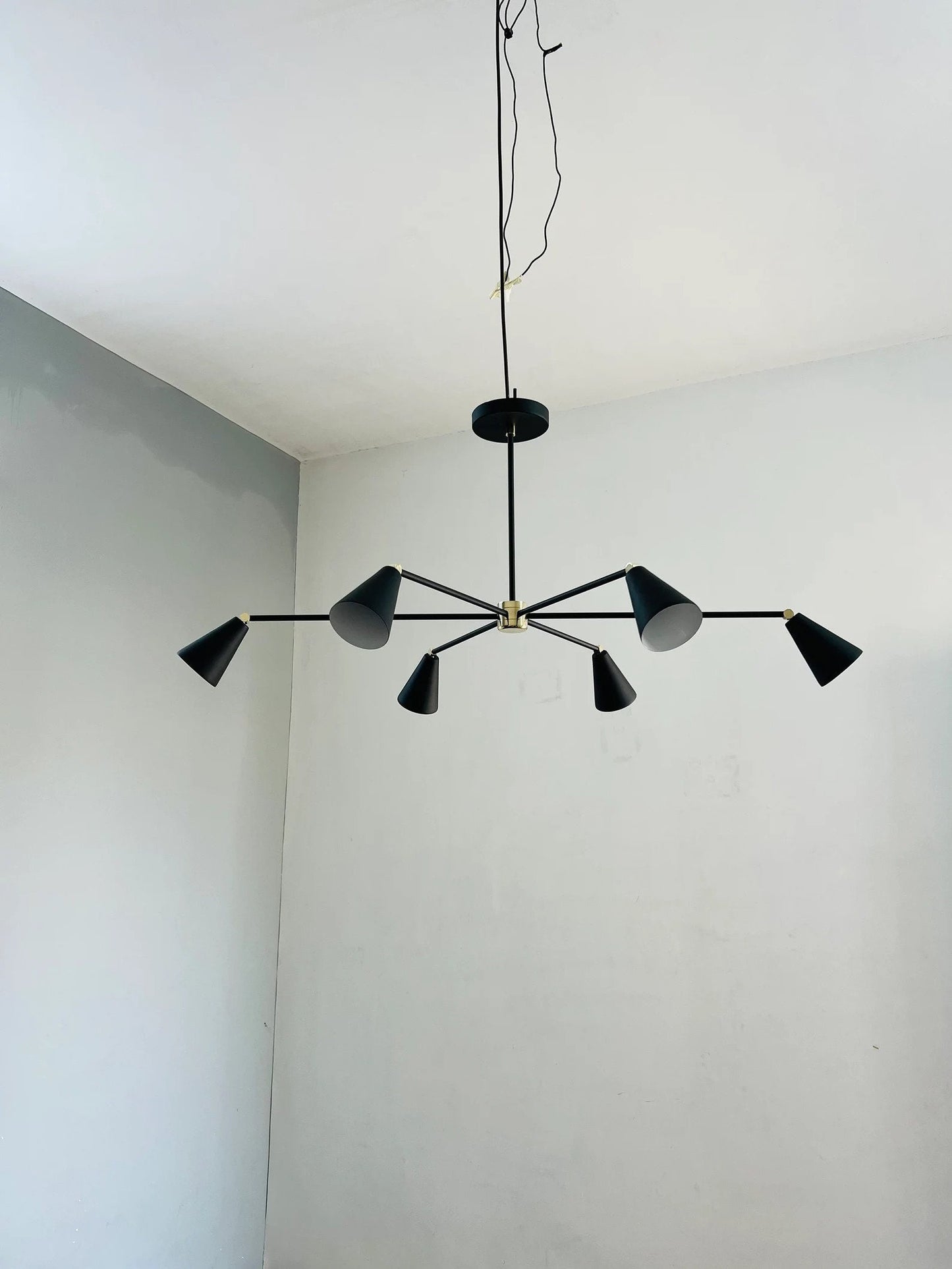 6 Arms 6 Light Handcrafted Sputnik Chandelier